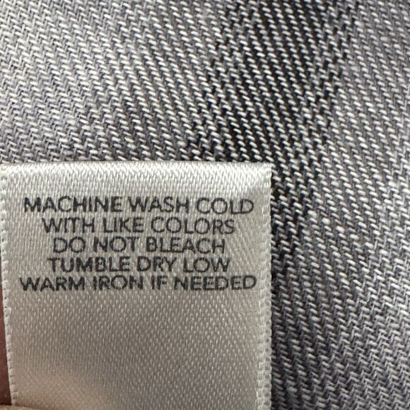 Christopher & Banks Top Womens Medium Plaid Roll-tab Sleeves Cottagecore Coastal - Picture 11 of 11